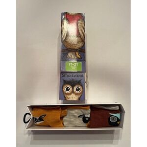 Smartwool 3 Pair Toddler 1T-2T Socks Animal Print Unisex